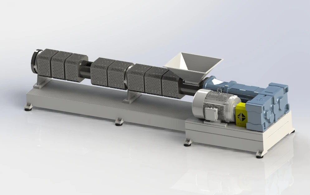अफ्रिका ग्राहकको लागि डबल स्क्रू प्लास्टिक रिसाइक्लि extruder अर्डर