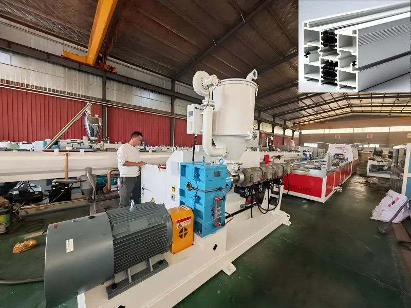 ABS विन्डो ढोका प्रोफाइल मेसिन