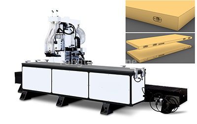 WPC door lock holes auto drilling machine